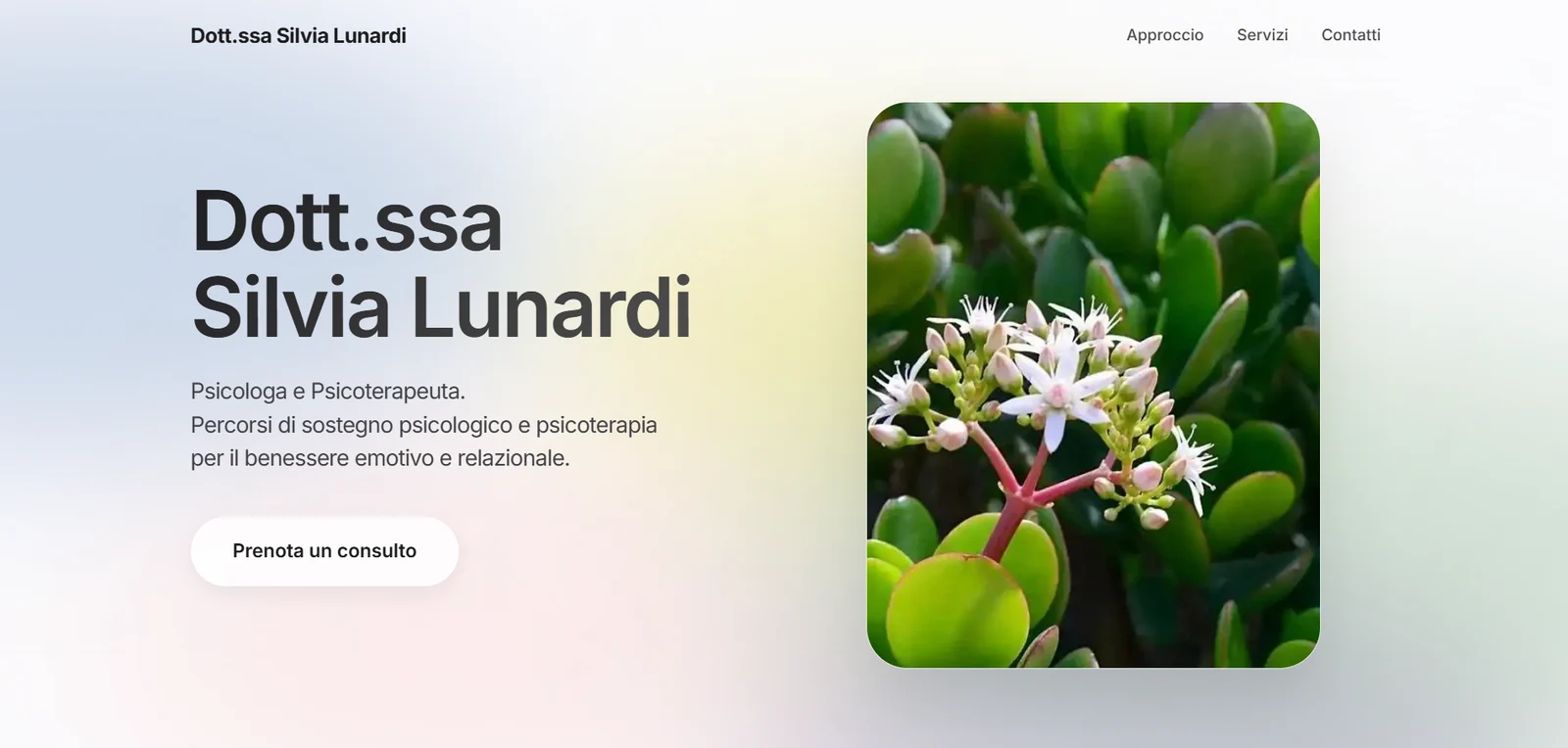 Home page of Dr Silvia Lunardi's website